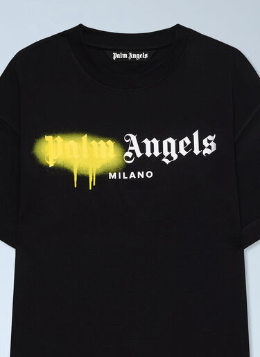 Spray Milan T-Shirt Palm Angels Spray Milan T-Shirt Black pma0162136
