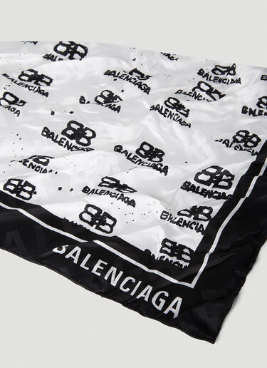 Balenciaga BB Icon Silk Scarf White bal0251024