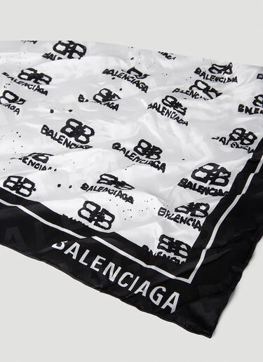 Balenciaga BB 아이콘 실크 스카프 화이트 bal0251024