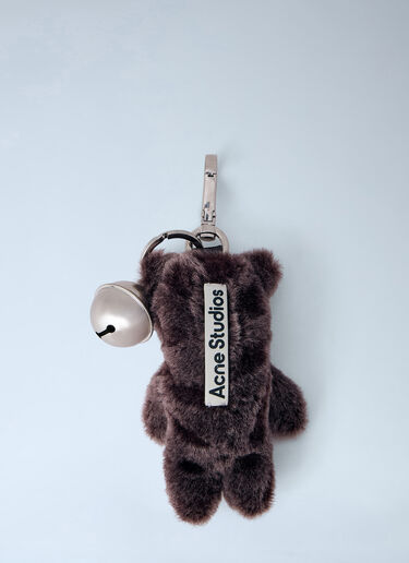 Acne Studios Teddy Bear Keychain Brown acn0163005