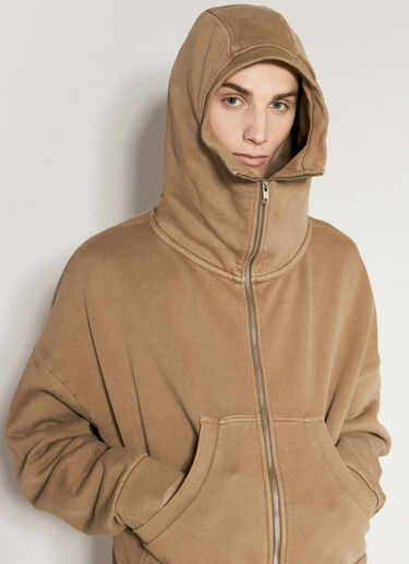 Entire Studios Full Zip Hooded Sweatshirt Brown ent0155020