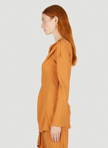 Kiko Kostadinov Geo Drape Top Orange kko0250007