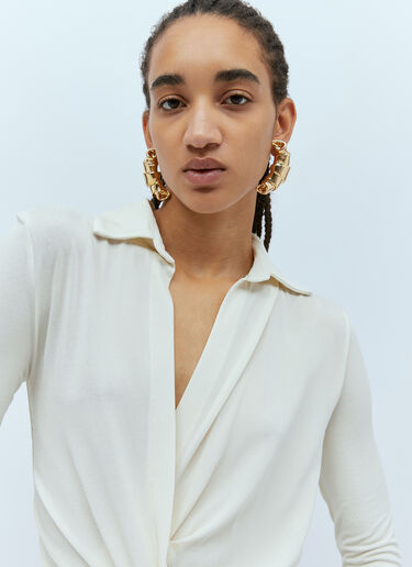 Jacquemus Robe La Bahia en Jersey Crème jac0254016