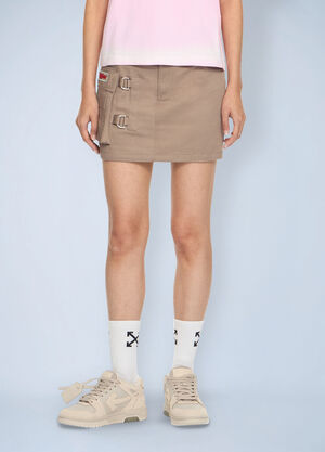 Off-White Pocket Mini Skirt Beige ofw0264041