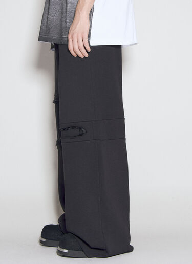 MM6 Maison Margiela Distressed Track Pants Black mmm0154006