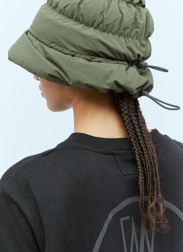 Moncler x Pharrell Williams マット シャーリング バケットハット オリーブ mpw0354004