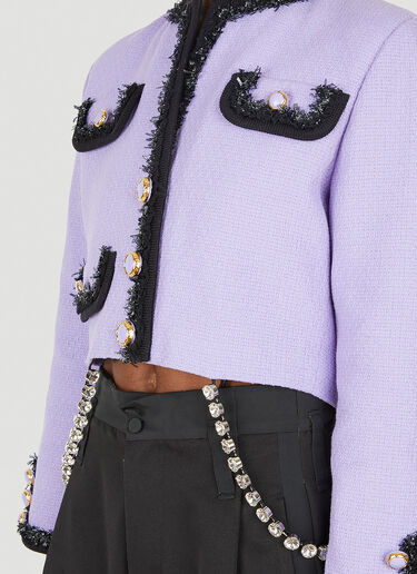 Meryll Rogge Knotted Tweed Jacket Purple mrl0248002