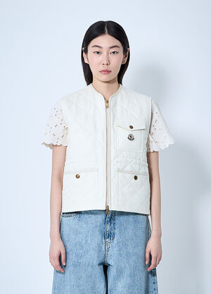 Moncler Vigny Quilted Padded Vest Beige mon0260003