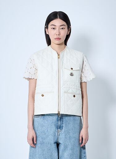 Moncler Vigny Quilted Padded Vest Beige mon0260003