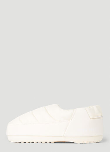 LN-CC® - Moon Boot: Evolution Flat Shoes - Cream Moon Boot Evolution Flat Shoes Cream mnb0351005