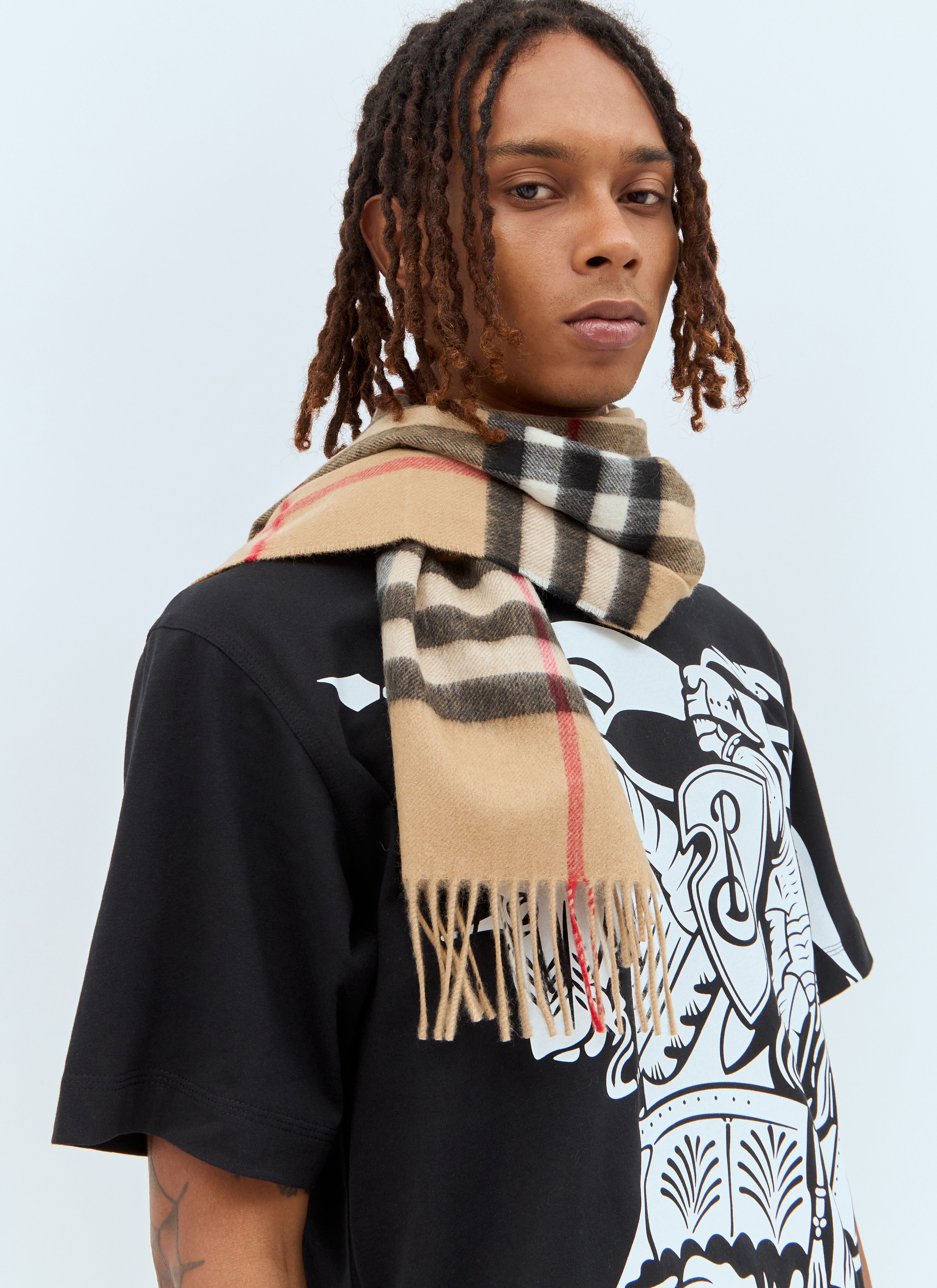 Burberry large check scarf outlet