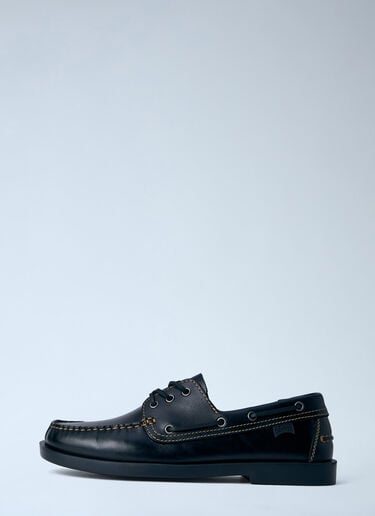 CAMPER Don Leather Boat Shoes Black cmp0164009