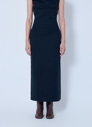 Issey Miyake Allow Long Skirt Navy ism0265001