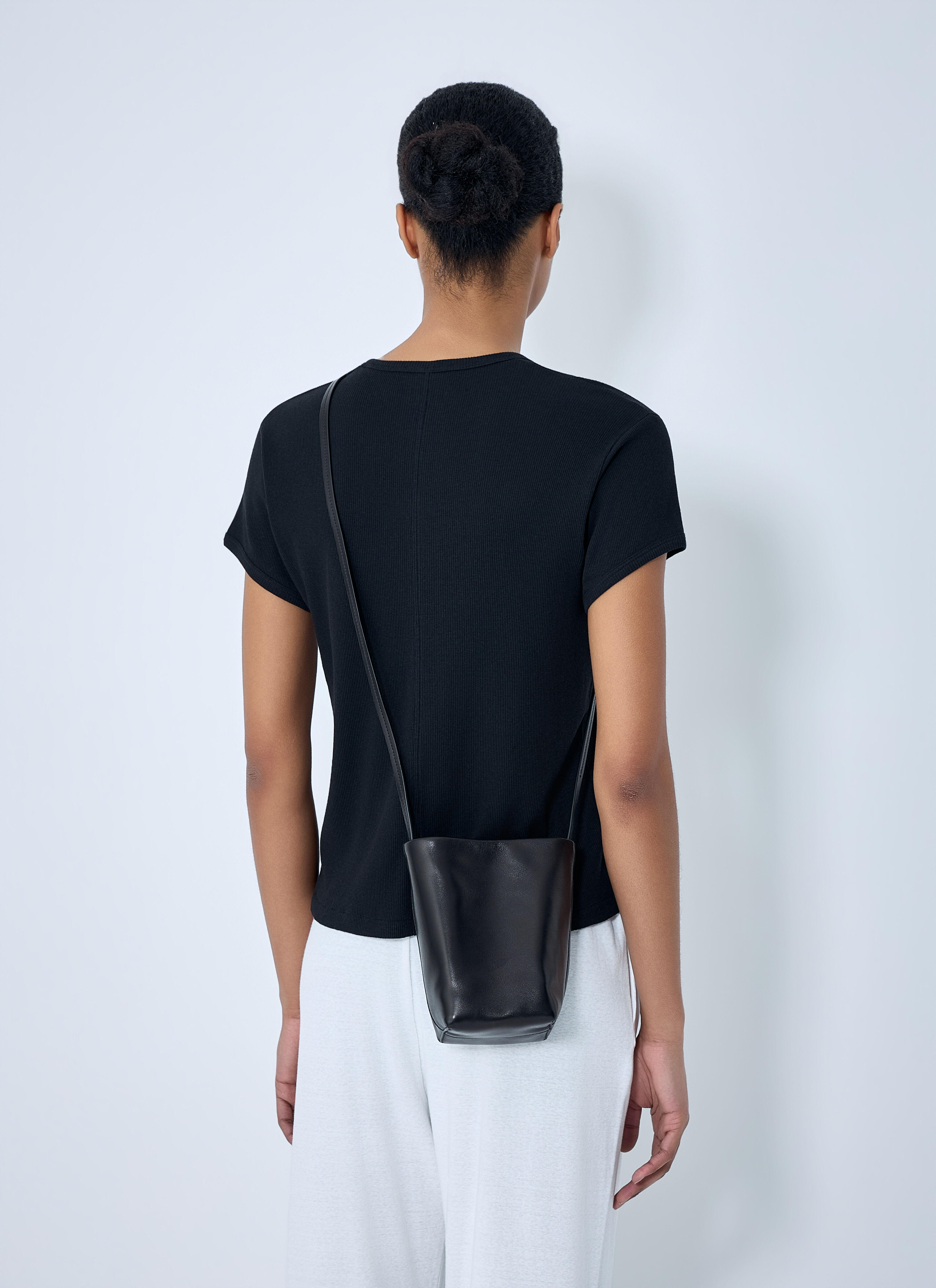 LOHEN バックオープンブラウス ブラック ブラウス シャツ back open