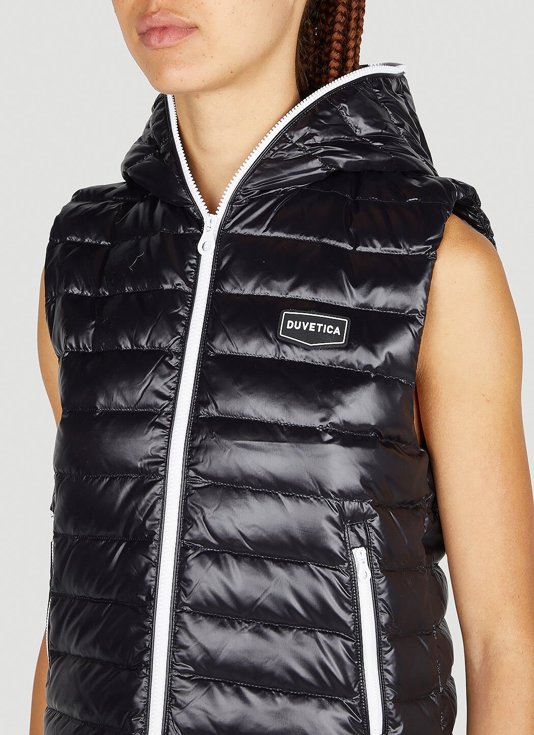 Duvetica Agri Puffer Gilet Jacket in Black LN CC