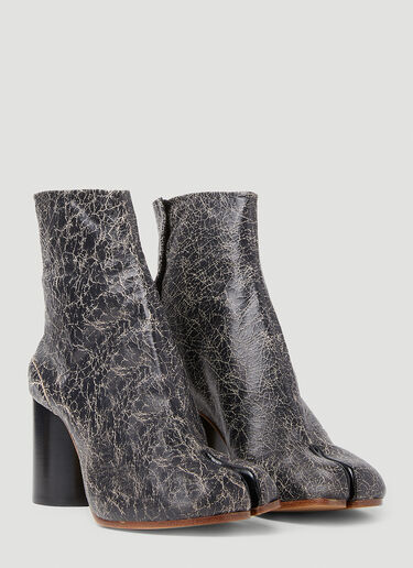 Maison Margiela Cracked Tabi Ankle Boots Black mla0251038