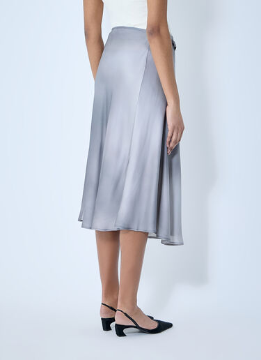 Acne Studios Satin Wrap Skirt Grey acn0259009