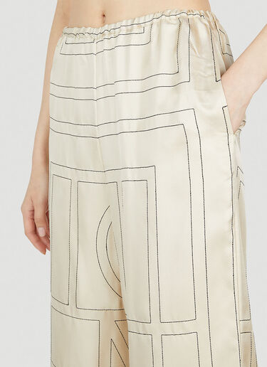 Monogram Pyjama Pants TOTEME Monogram Pyjama Pants Beige tot0251049
