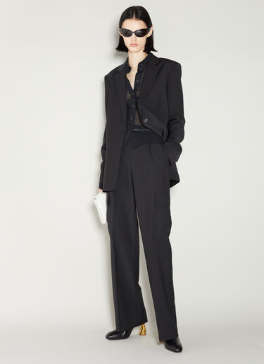 Helmut Lang Asymmetrical Blazer Black hlm0253007