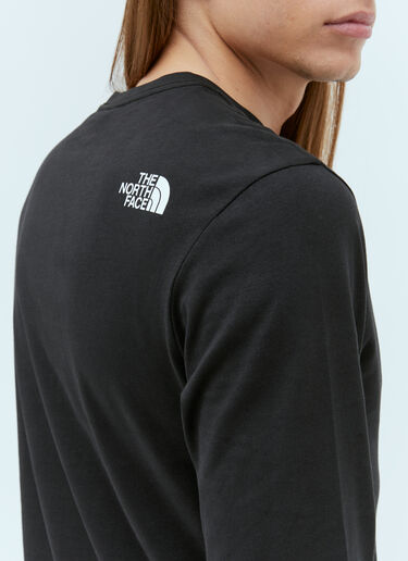 The North Face Logo Print Long Sleeve T-Shirt Black tnf0154004