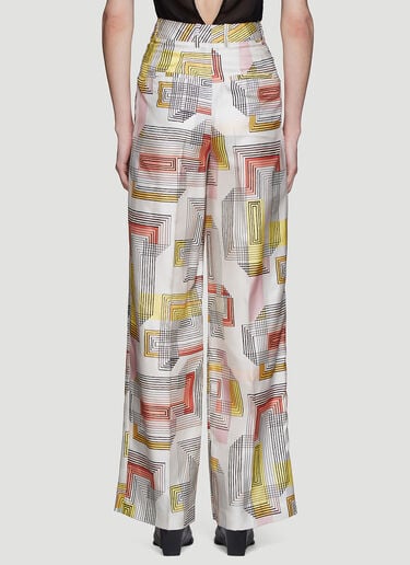 Olivier Theyskens Silk Printed Pants Multi oli0235002