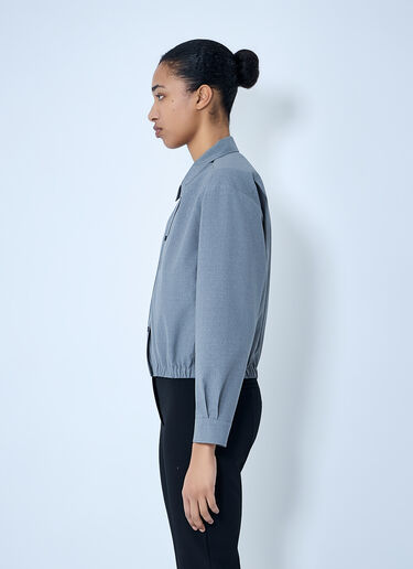 Jil Sander Cotton Poplin Cropped Shirt Grey jil0264038