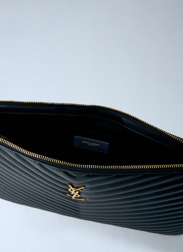 LN-CC® - Saint Laurent: Cassandre Matelassé Document Holder - Black Saint Laurent Cassandre Matelassé Document Holder Black sla0265137