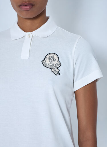 LN-CC® - Moncler: Embroidered Logo Polo Shirt - Beige Moncler Embroidered Logo Polo Shirt Beige mon0265098