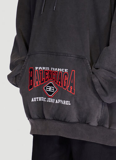 Balenciaga Oversized Hooded Sweatshirt Black bal0148043