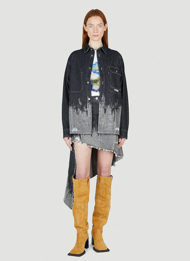 JW Anderson Asymmetric Studded Skirt Grey jwa0252002