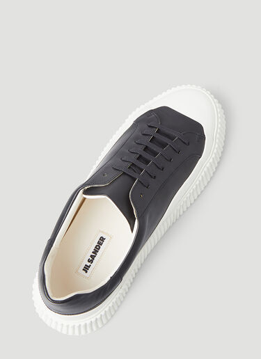 Jil Sander Tuscan Platform Sneakers Black jil0142027