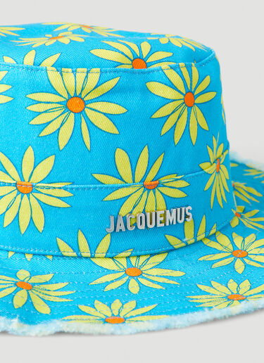 Jacquemus Le Bob Artichaut Floral Bucket Hat Blue jac0148060
