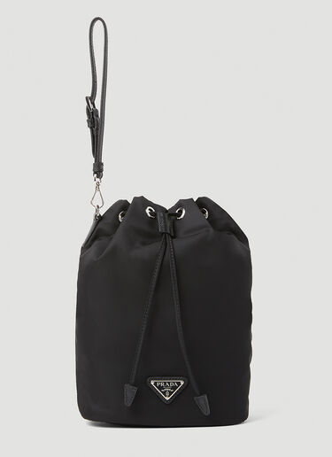 Prada Vela Pouch Bag Black pra0254040
