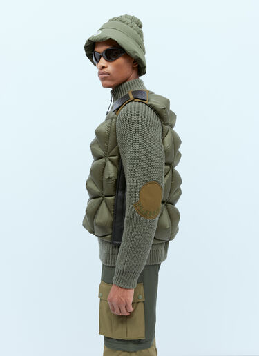 Moncler x Pharrell Williams ホーリーダウンベスト グリーン mpw0154003