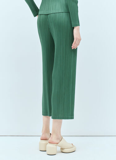 Pleats Please Issey Miyake 먼슬리 컬러: 디셈버 팬츠 그린 plp0255009