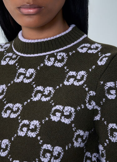Gucci GG 提花羊毛圈呢上衣  绿色 guc0261132