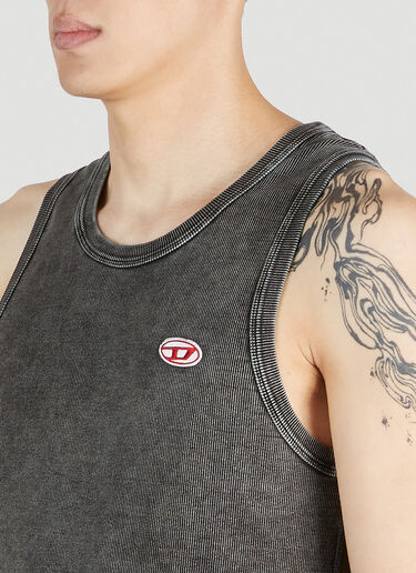 Diesel ロゴパッチタンクトップ グレー dsl0151024