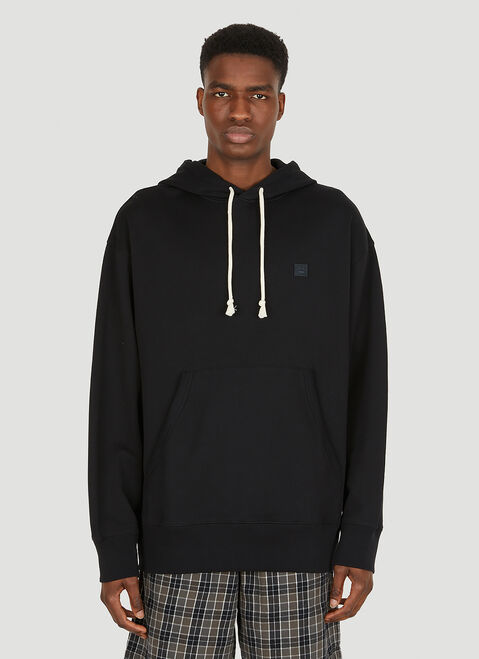 Saint Laurent Face Patch Hooded Sweatshirt White sla0151029