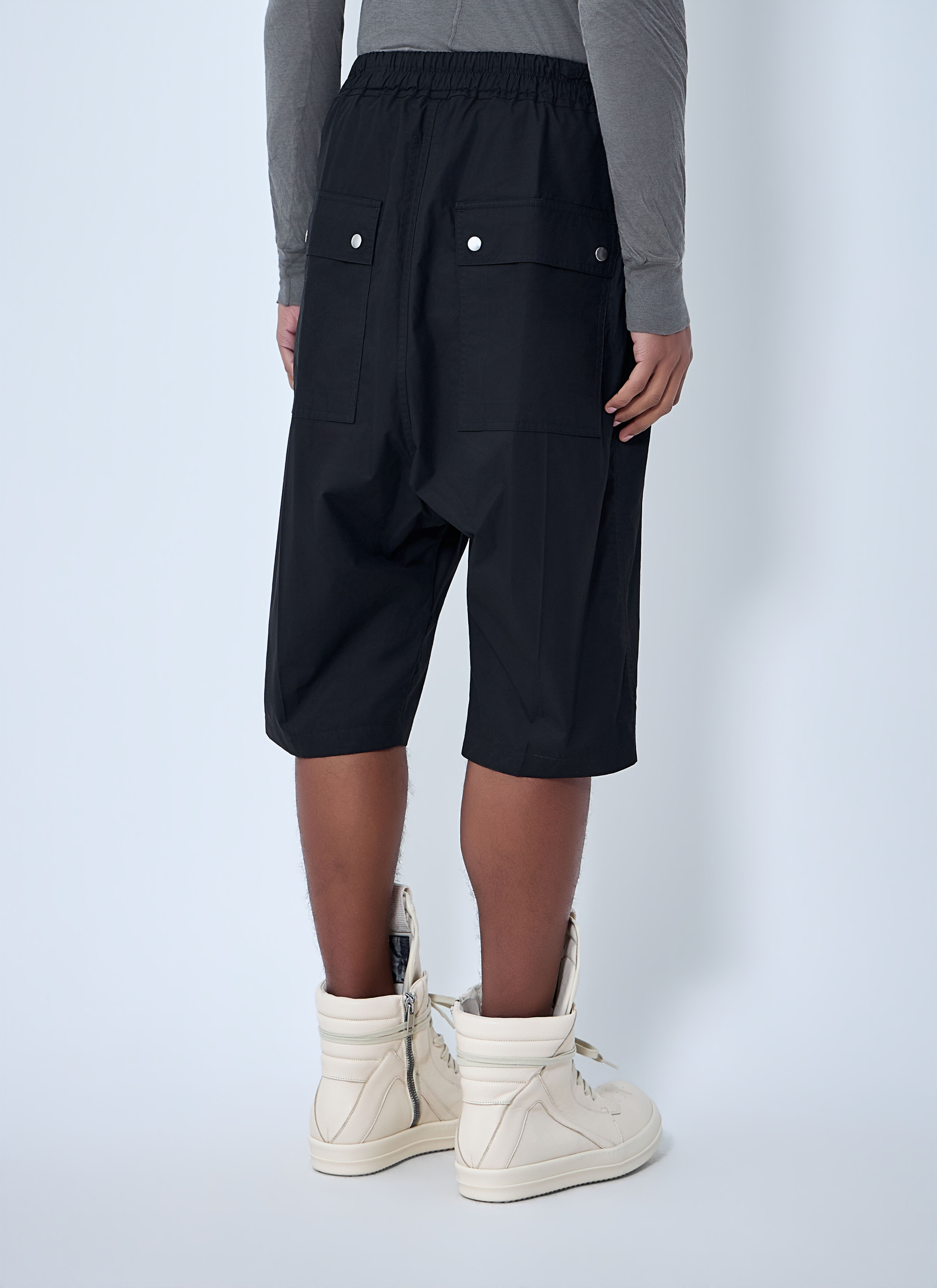 Rick Owens Men's' Bela Pods Shorts in Black | LN-CC®