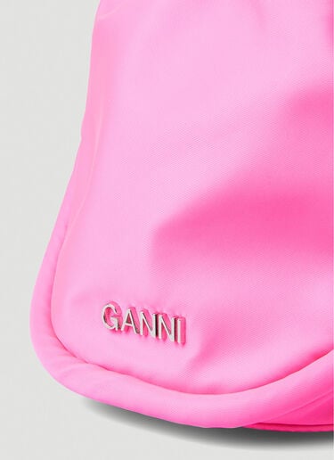 GANNI ノットミニハンドバッグ ピンク gan0251064