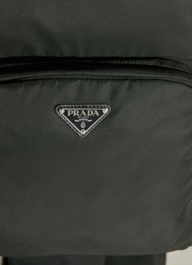 Prada Re-Nylon And Saffiano Leather Backpack Black pra0153022