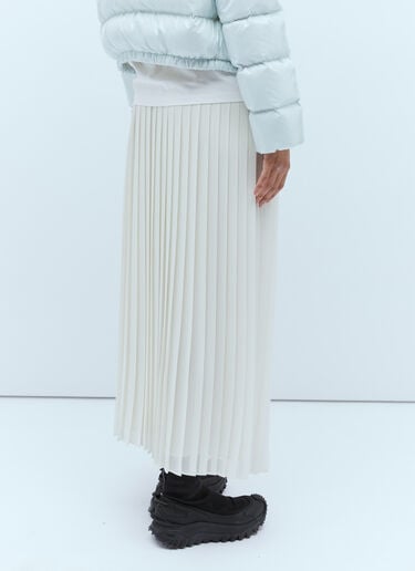 Moncler Pleated Skirt White mon0255026