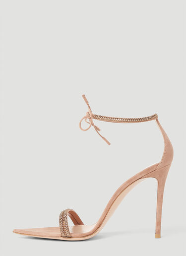 Gianvito Rossi 몬테카를로 하이힐 샌들 베이지 gia0253008