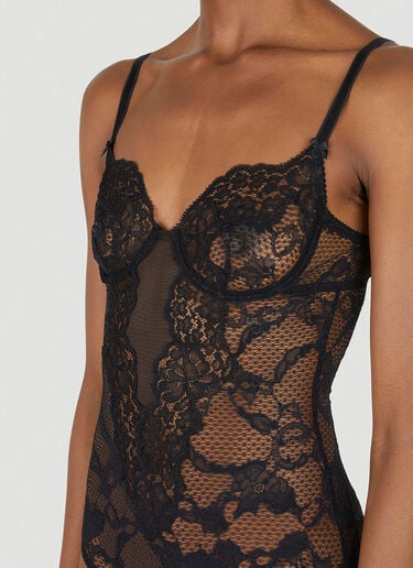 Gucci Floral Lace Bodysuit Black guc0247094