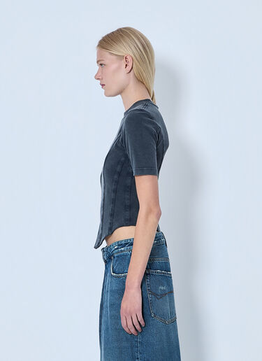 Balenciaga Cotton Jersey T-Shirt Navy bal0263057