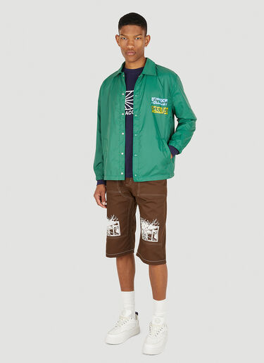 Logo Print Coach Jacket Rassvet Logo Print Coach Jacket Green rsv0148022