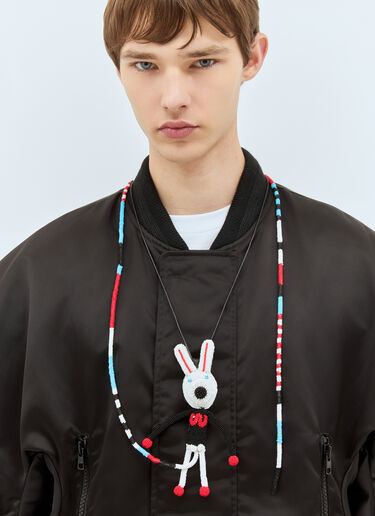Walter Van Beirendonck Tube Rabbit 串珠项链 白色 wlt0158029