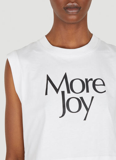More Joy ロゴプリントTシャツ ホワイト mjy0347002