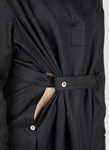 Tom Wood Wrapped Dress Black tmw0246004