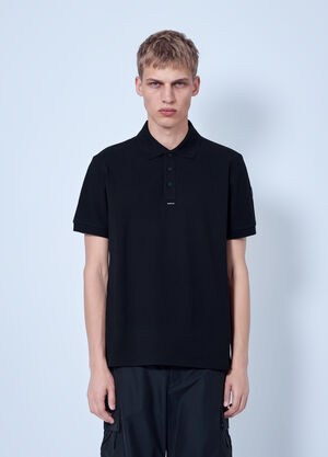 Moncler Piqué Polo Shirt Black mon0166021